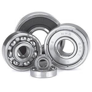 Close-up view of various industrial bearings available at Apex Industrial Automation's online store.