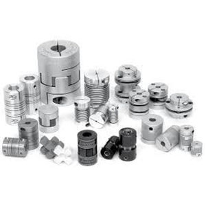 Assortment of industrial couplings displayed over a white background available at Apex Industrial Automation's online store.